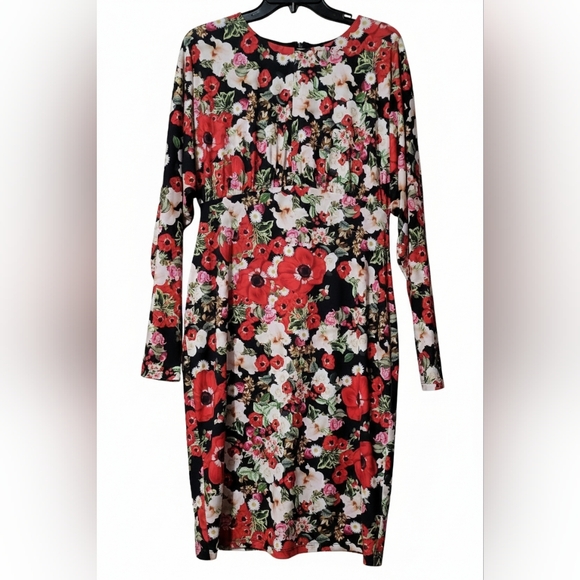 New Neiman Marcus Floral Sheath Dress - Picture 2 of 4